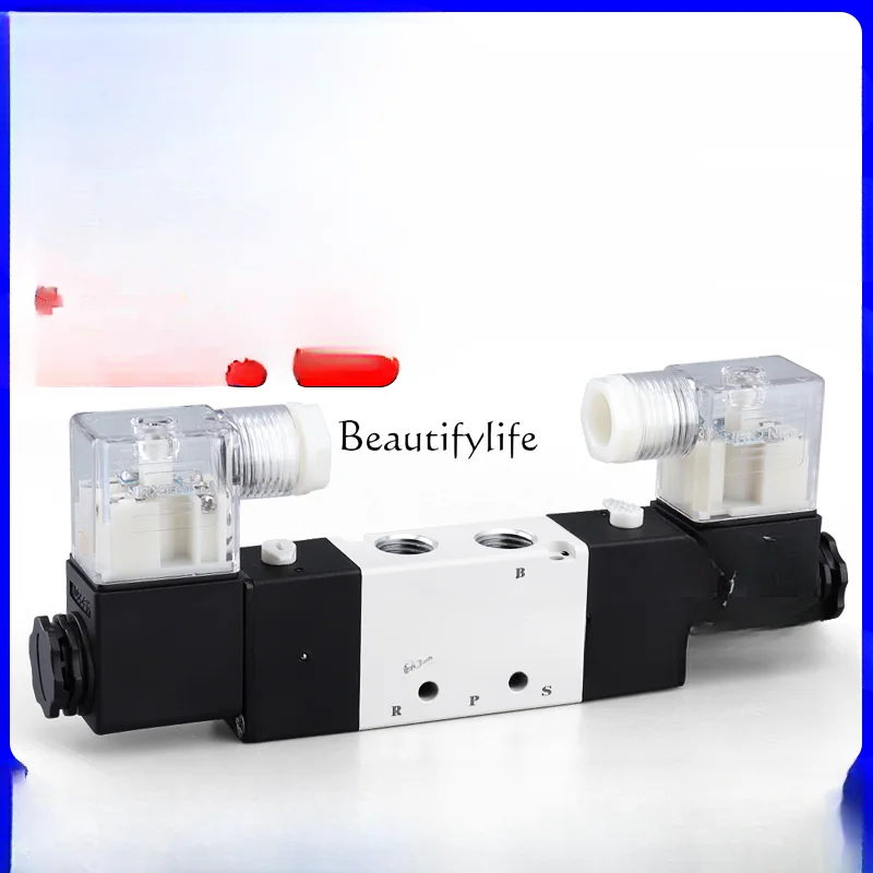 

Two-Position Five-Port 4v120-06 Double-Headed Air-Operated Solenoid Valve 4v220-08/4v320-10/4v420-15