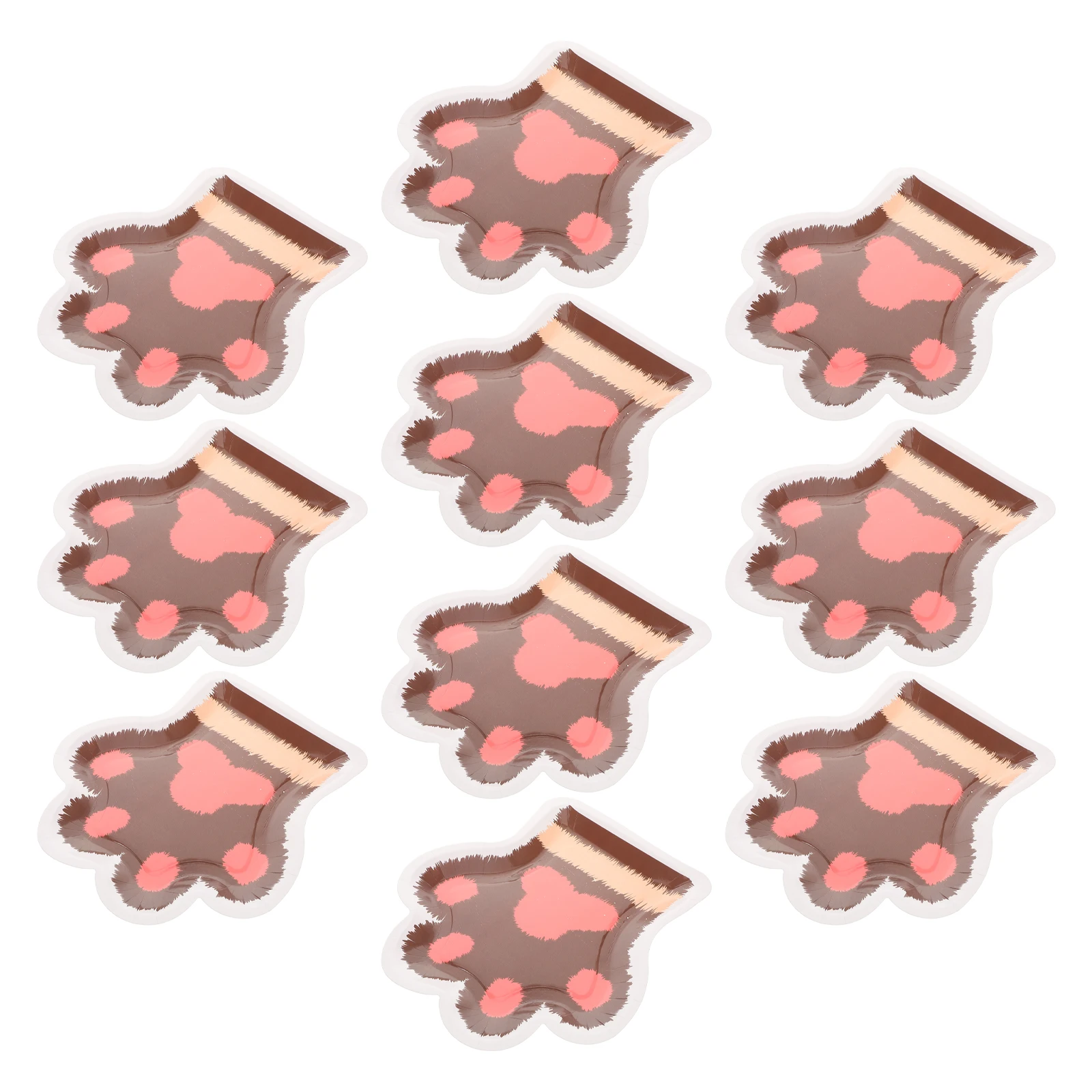 

Cat Claw Paper Tray Birthday Dessert Plates Animal Paw Shaped Party Venue Setting Props
