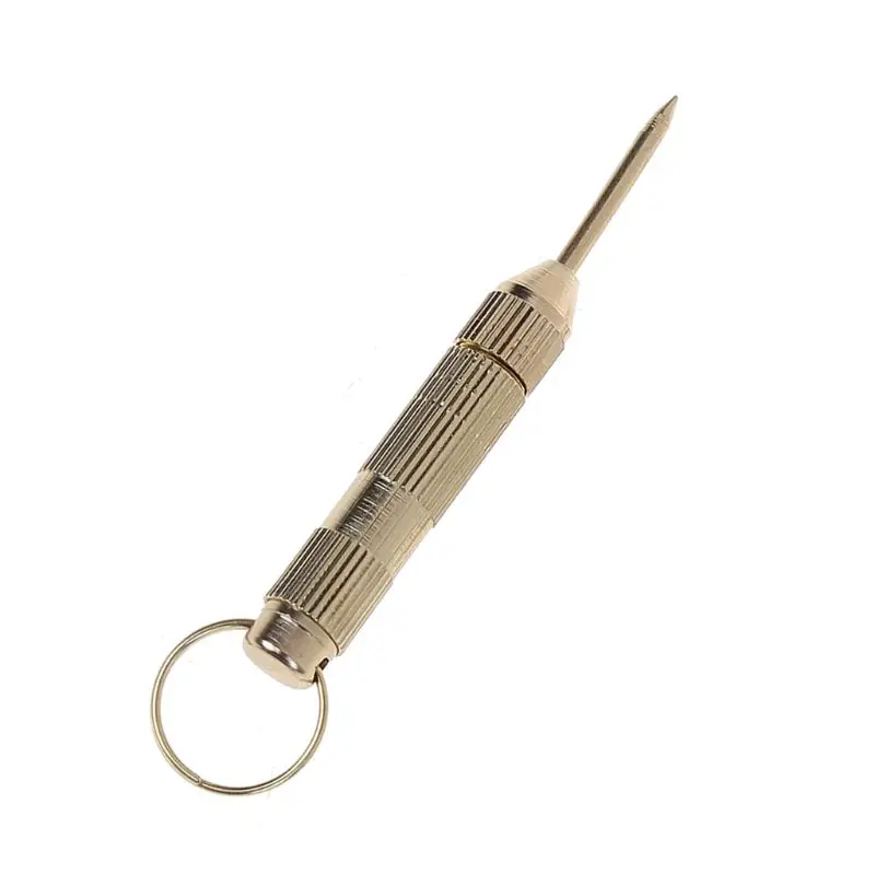 4 in1 Mini Draagbare Gouden Opener Schroevendraaiers Oor Pick Oorreiniger Sleutelhanger