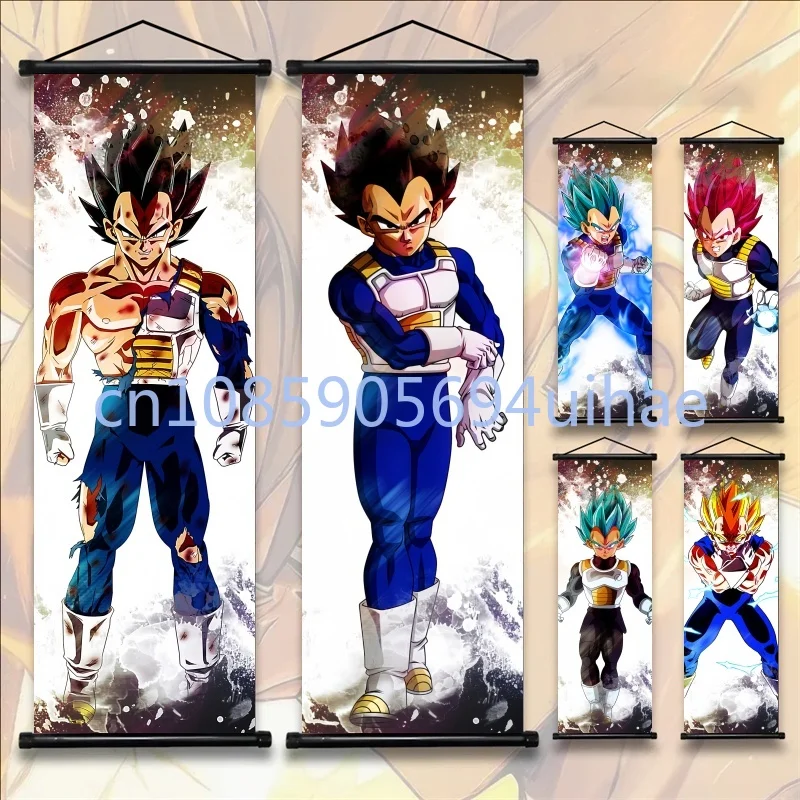 

Постер с принтом Dragon Ball, аниме-картина на холсте с Вегетой, изображение Супер Сайяна, настенный декор, подарок для дома и комнаты