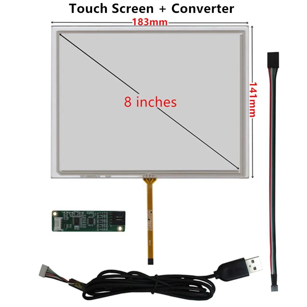 Imagem -04 - Tela Lcd Digitador Touchscreen Driver Placa de Controle Compatível com Hdmi Raspberry Kit Monitor pi Faça Você Mesmo 4:3 Ips