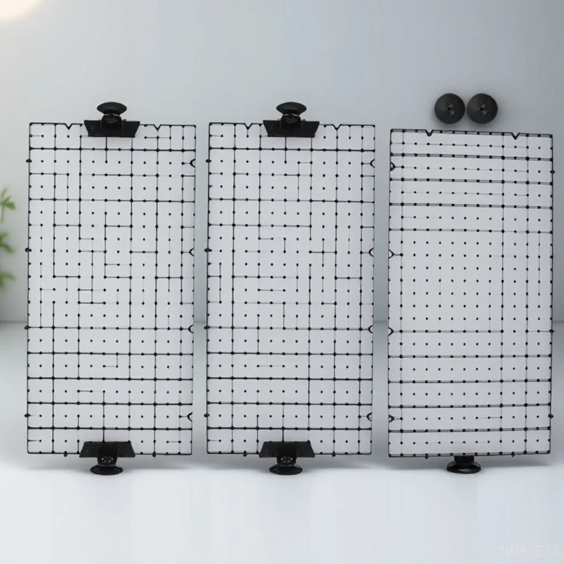 

1 Set Fish Tank Divider Premium Pvc Plastic Aquarium Separator Suction Cups For Isolation Breeding Mesh Bottom Filter Fish Tank