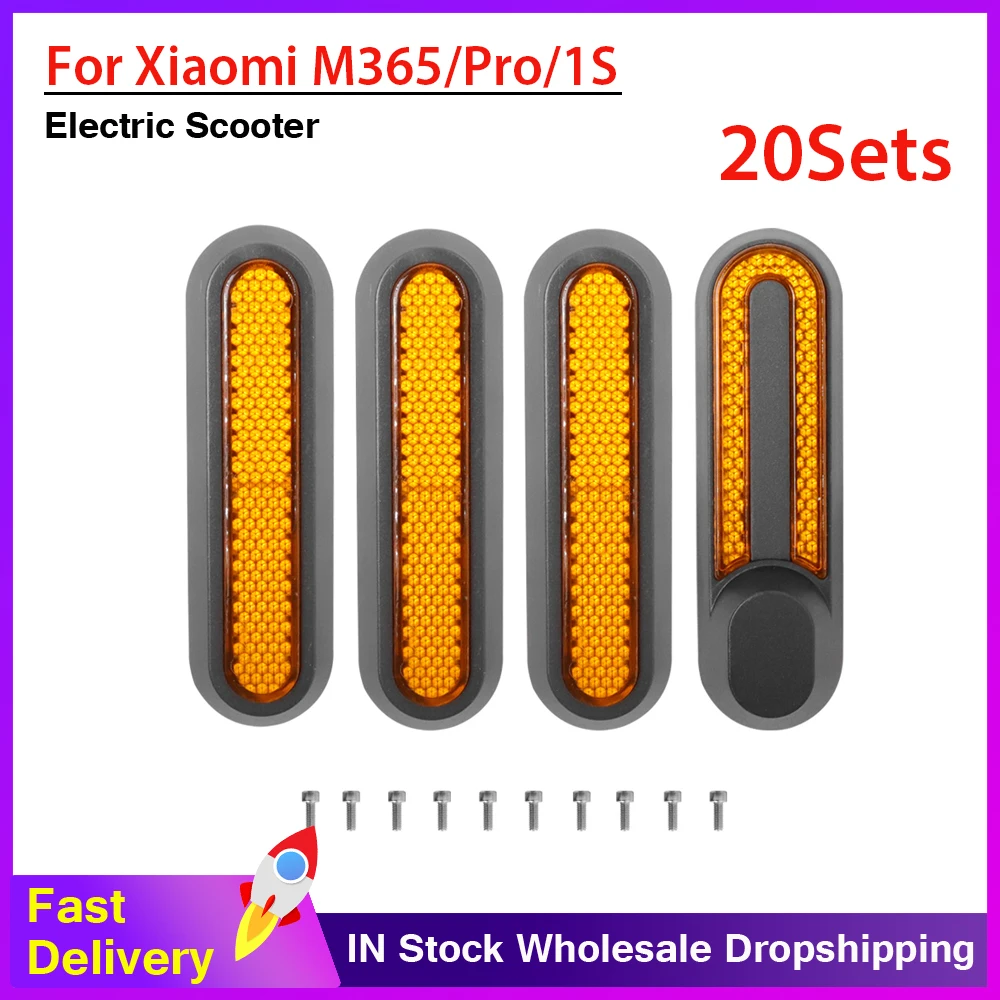 

20Sets Front Wheel Cover Protection Shell for Xiaomi Electric Scooter Pro 2/1s/M36/Pro/Mi 3 Front Rear Safety Reflective Shell