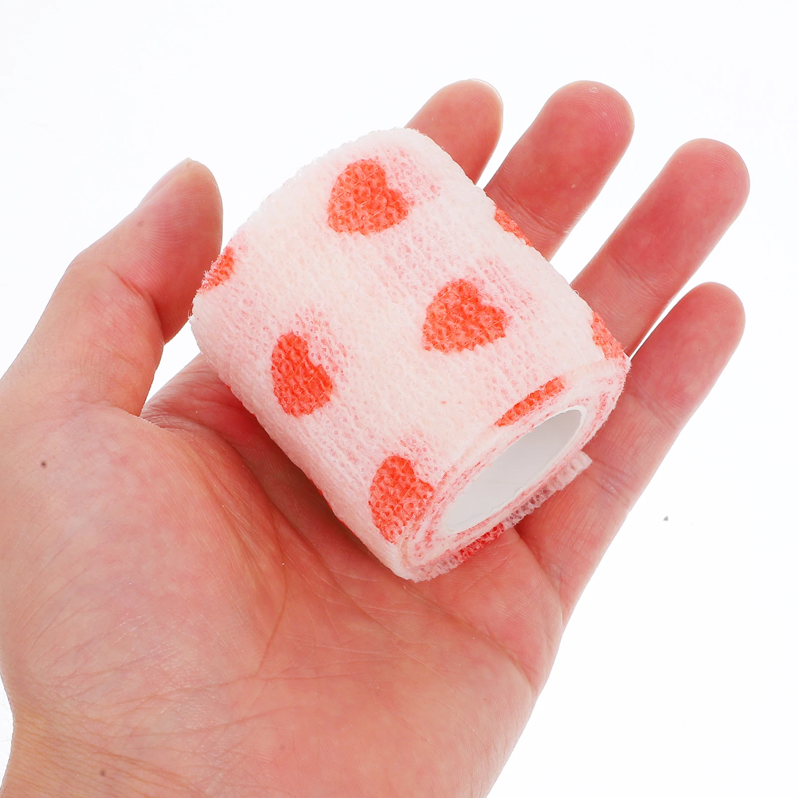 الحيوانات الأليفة الذاتي ضمادة التفاف غير المنسوجة الشريط 5 سنتيمتر X 4.5 متر الحب نمط ل الكلب باو إصابة حماية الكلب ضمادة التفاف #3