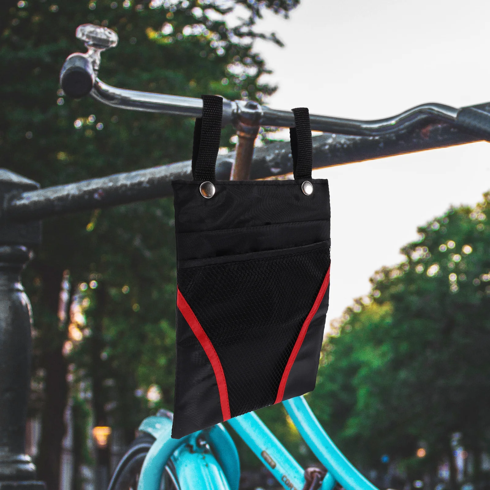 

2pcs Hanging Bag Front Basket Hanging Pouch Electromobile Basket Haning Container for Bike Electromobile
