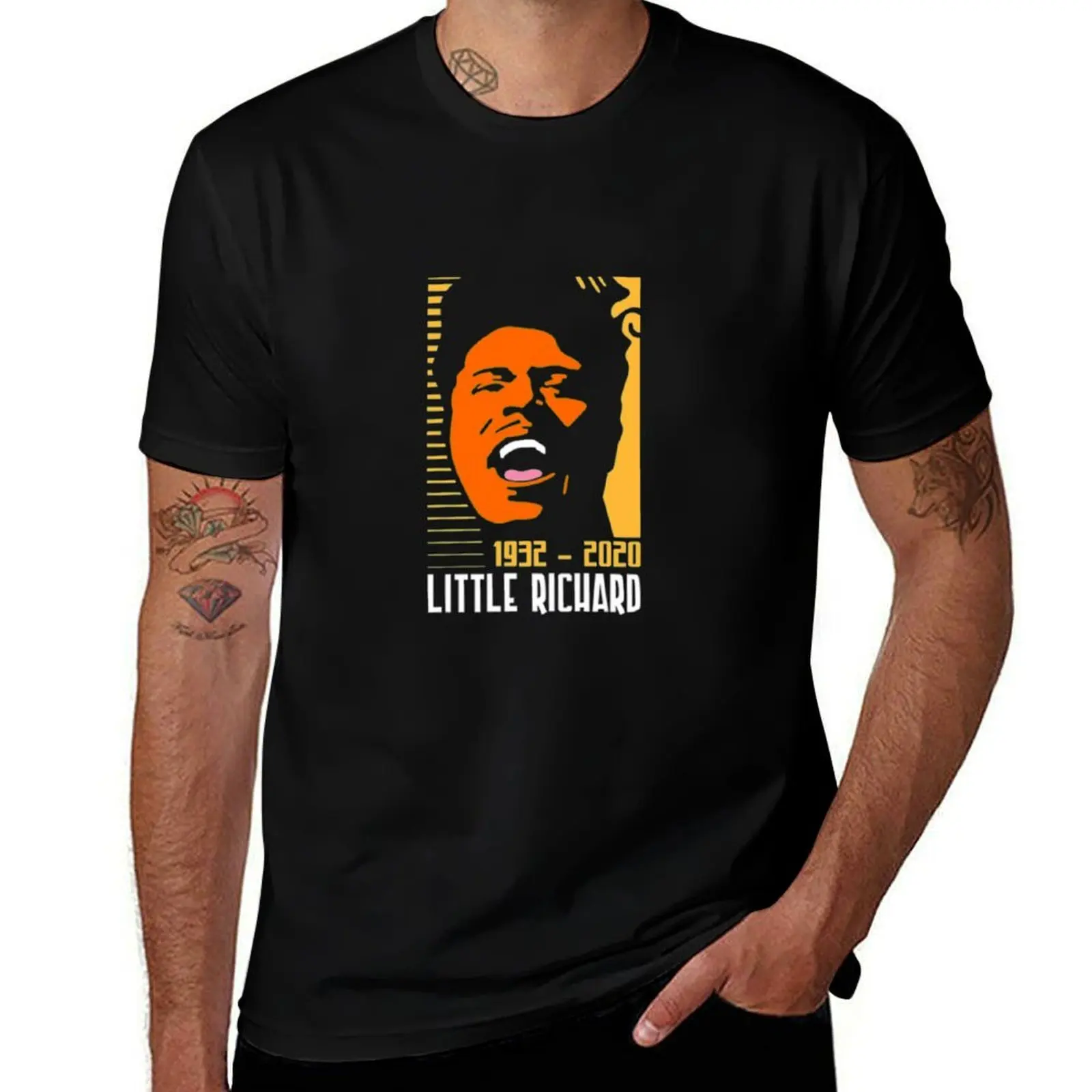 

Футболка Orange Restro of Little Richard Legend, персонализированная мужская футболка, летняя футболка