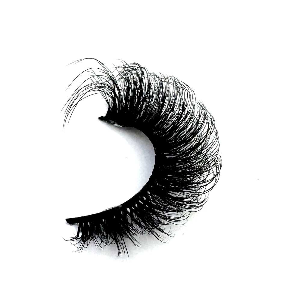 Nuevo par de pestañas postizas cat eye esponjosas, visón falso, dramáticas, largas y gruesas, para maquillaje 3