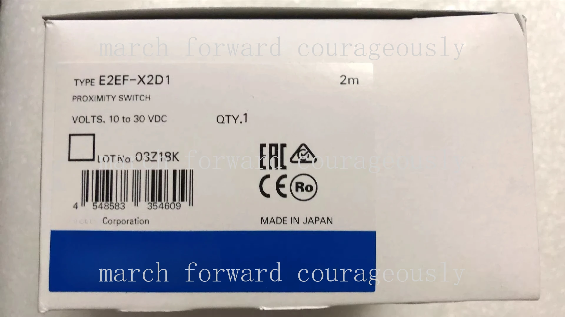 Original and genuine for Omron E2EF-X2D1 2M proximity sensor