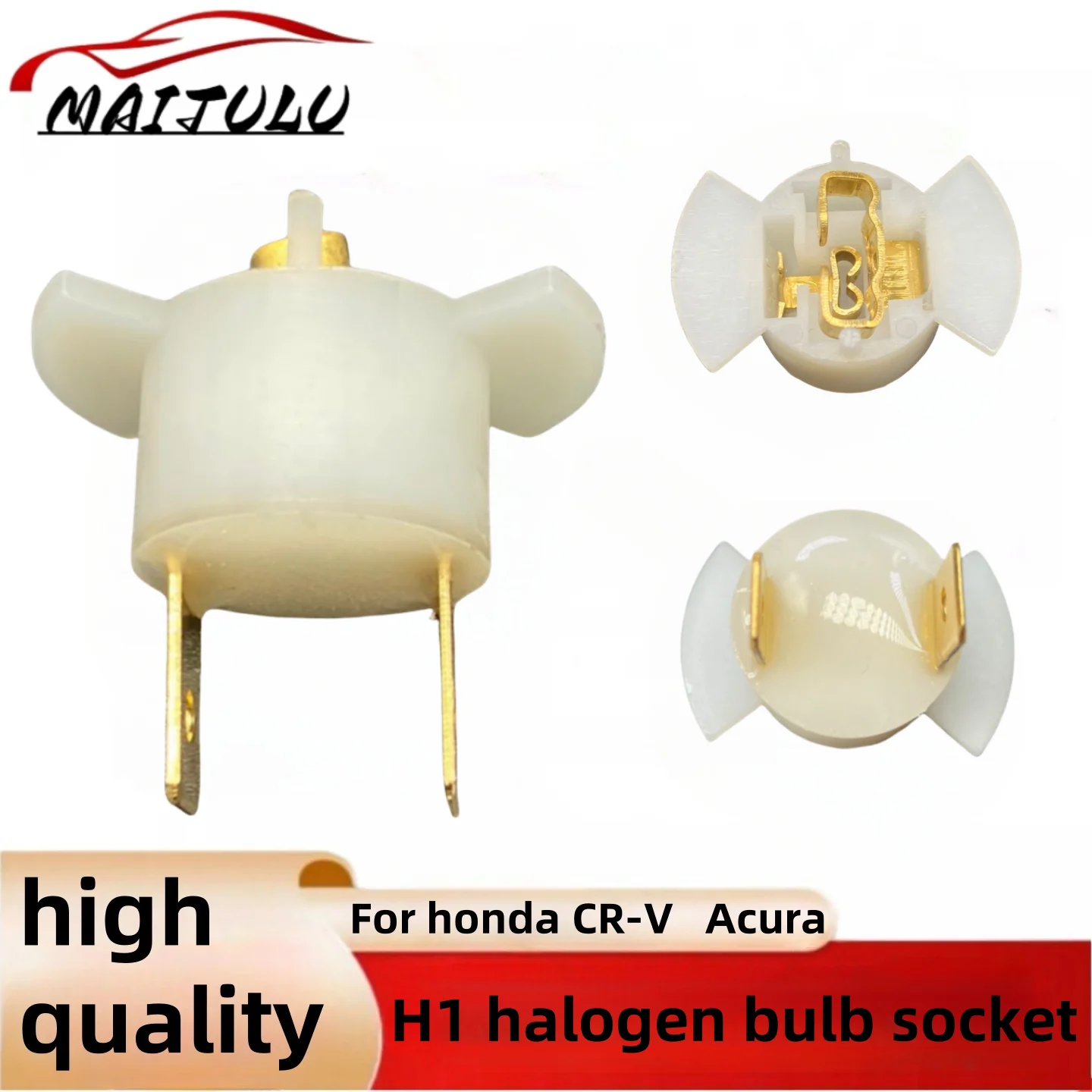 1X For Honda CR-V CRV 2005-2006 Prelude 1997-2001 Plastic H1 Headlight Head Light Lamp Bulb Socket Retainer Holder 33116-SD4-961