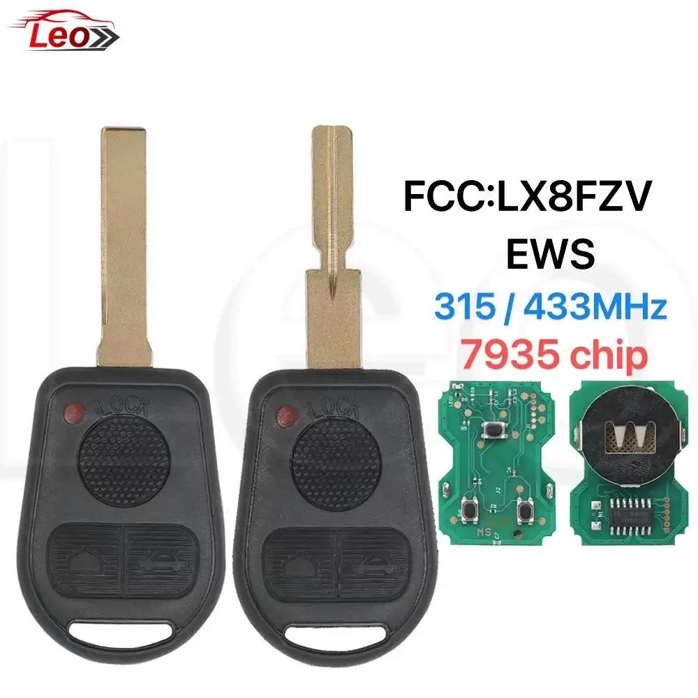 

Leo FCC ID:LX8FZV для системы EWS Land Rover Sport L322 VOGUE HSE 2002-2008, 3 кнопки, лезвие HU92/HU58, 315/433 МГц, ID:44, чип 7935