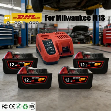 

18V 8.0Ah Battery For Milwaukee M18 8000mAh Cordless Power Tools Lithium-Ion Battery For Milwaukee M18 Battery