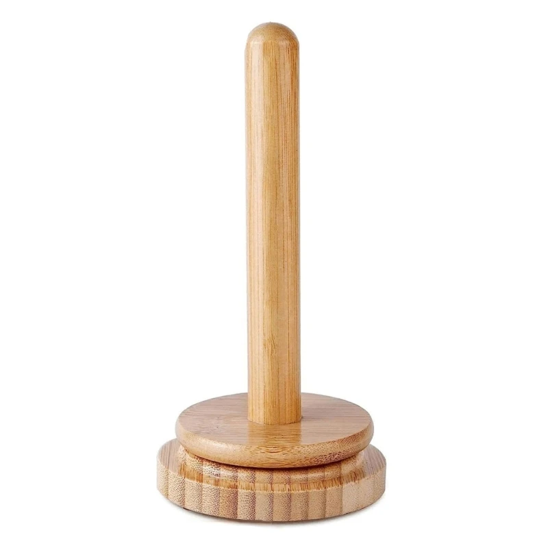 Wood Yarn Thread Spool Holder with Twirling Mechanism Spinning Yarn Dispenser