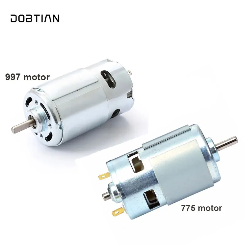 997/775 Gleichstrommotor, großes Drehmoment, Mikromotor mit Doppelkugellager für Heimwerker-Elektrowerkzeuge, Bohrmaschine, Sägeschleifer, Drehmaschine