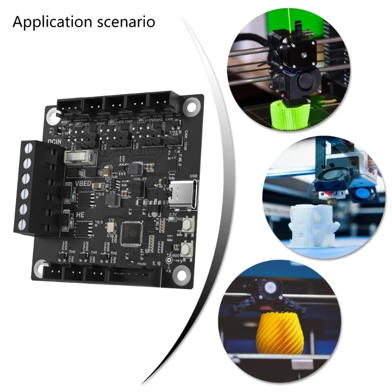 High Performances 3D Printer MMB Cubic V1.0 Mainboard For Voron2.4 Precisions Control PCB With Rapid Heating