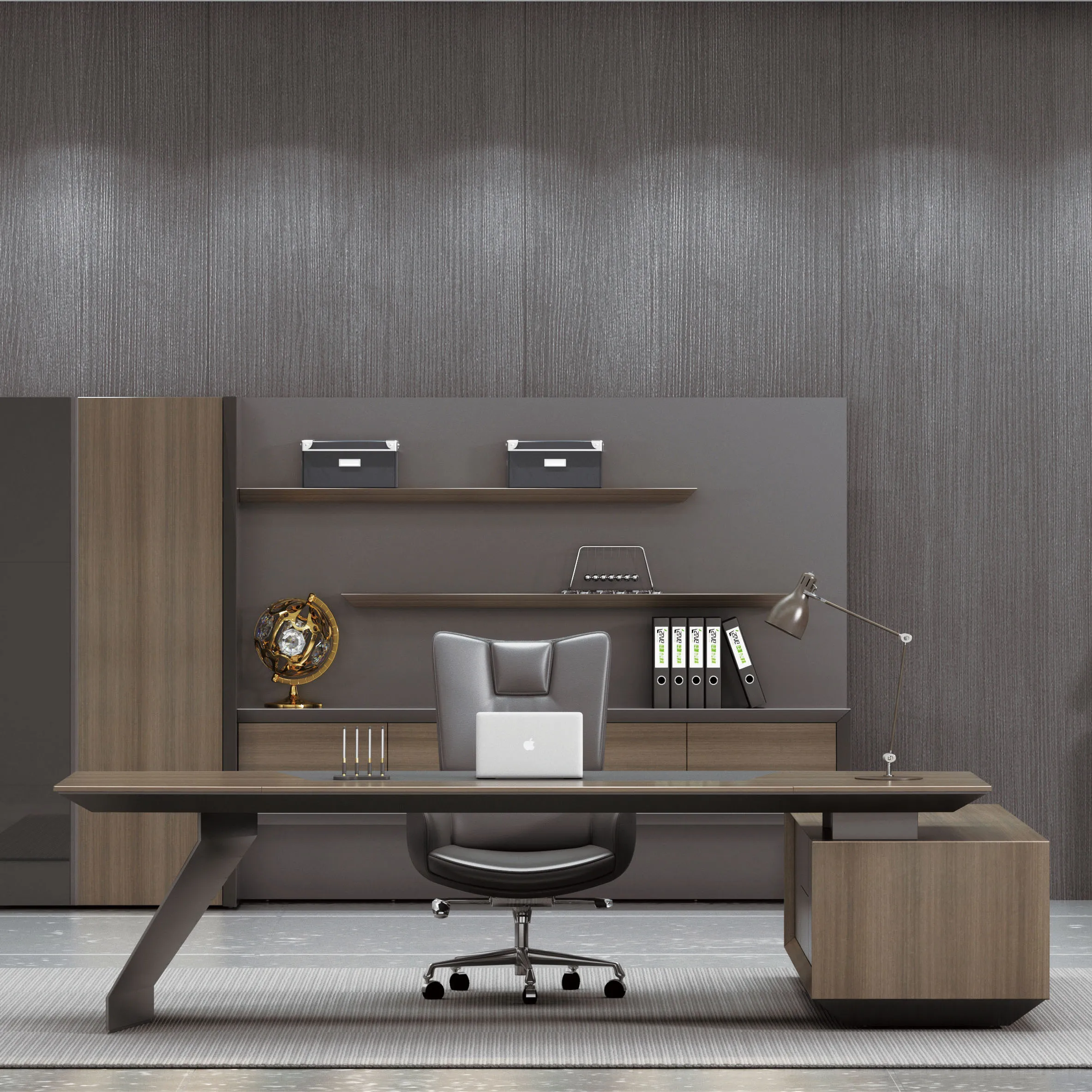 High Quality Modern Luxury European Germany Stylish Office Executive Furniture President Chairman Desk With Strong Metal Legs