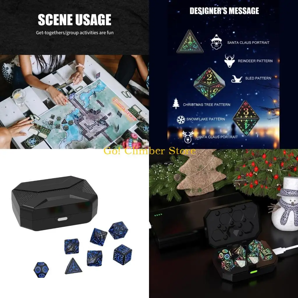 

Q84C 7 PCS Полиатральные кубики.