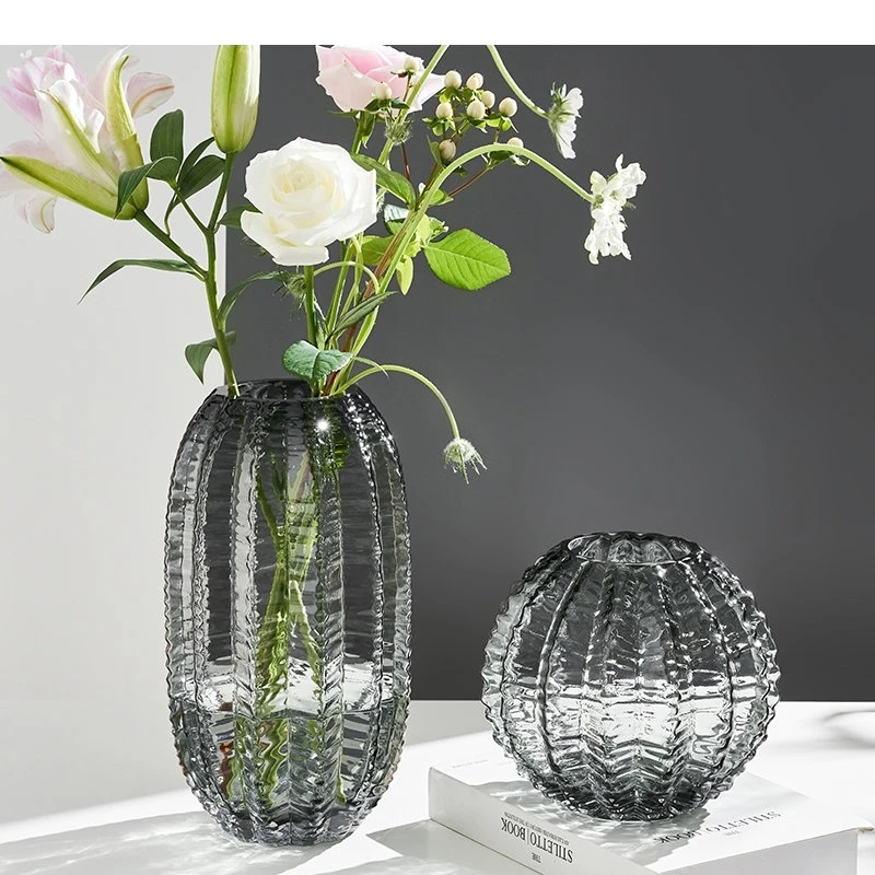 Durian Vase with Thorns Desk Decoration Hydroponics  Glass Flowers Pots Flower Arrangement Modern Decor Floral Vases