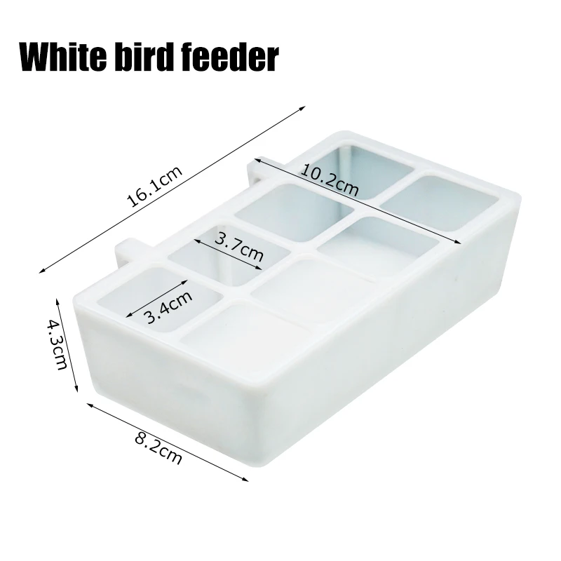 1pcs Bird Feeder Automatic Sprinkler Dual-purpose Eight Grid Super Large Capacity Parrot Bird Convenient For Feeding Pet Tools