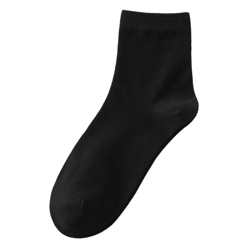 Cotton Socks Men Business Dress Long Socks Soft Breathable Spring Summer Thin Sock For Man 5Pairs/Lot Black White Grey