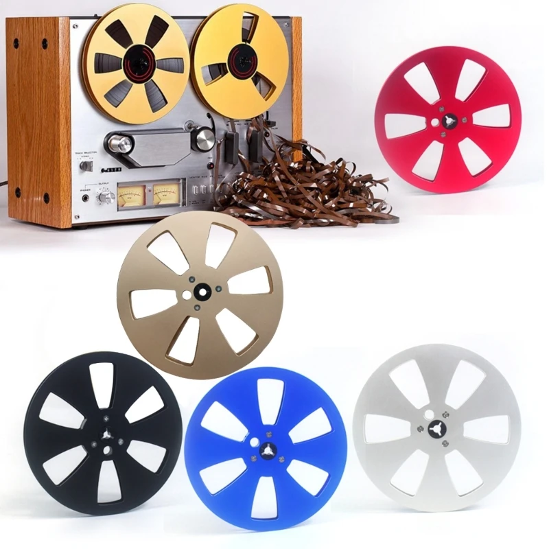 1/4 7inch Empty Reel for Reel to Reel Tape Recorders for Open Reel Sound Deck, Aluminum Alloy Recording Takeup Reel