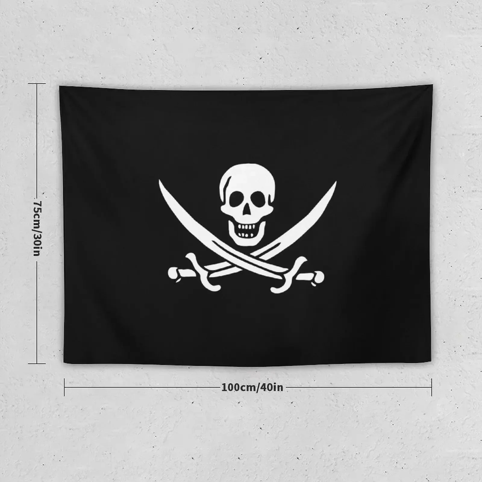 Serious Flags: Jack Rackham's Jolly Roger Tapestry For Bedroom Decoration Aesthetic Wallpaper Bedroom Tapestry