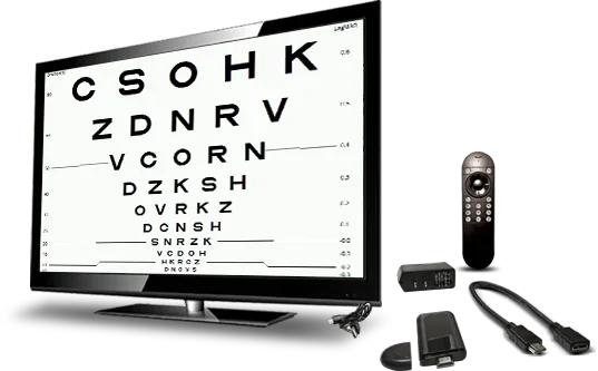 portable and digital vision chart for eye hospital with CE ISO Visual Acuity Chart Android Software Panel