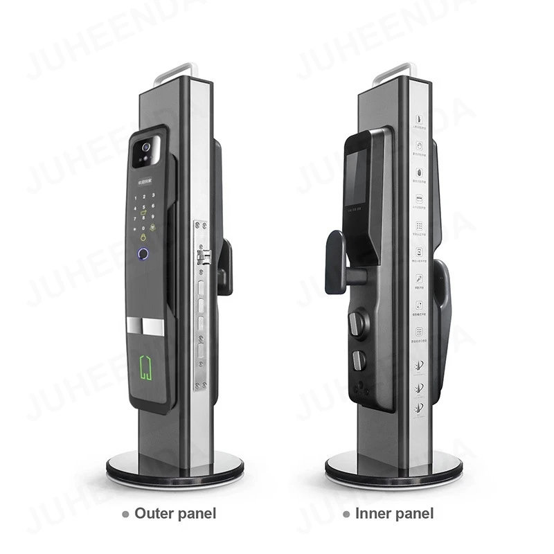 ZHDCOOKEY 3D Face Tuya WIFI Smart Lock APP Fingerprint M1 RFID Card Password Security Antitheft Electronic Door Lock with Camera