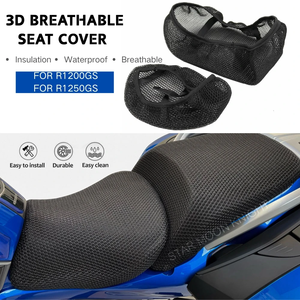 Coprisedile per cuscino moto in rete 3D PER BMW R1200GS 2008-2012 gs1200 2017-2018 R1250GS 2018-2021 R1250GS Adventure 2018-2021