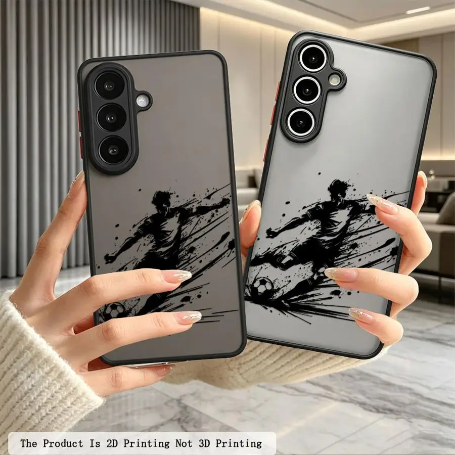 Case for Samsung Galaxy A56 A55 A52S A72 A54 A17 A52 A73 A33 A35 A53 A14 A23 A16 A15 A34 A36 Phone Cover Fashion Football
