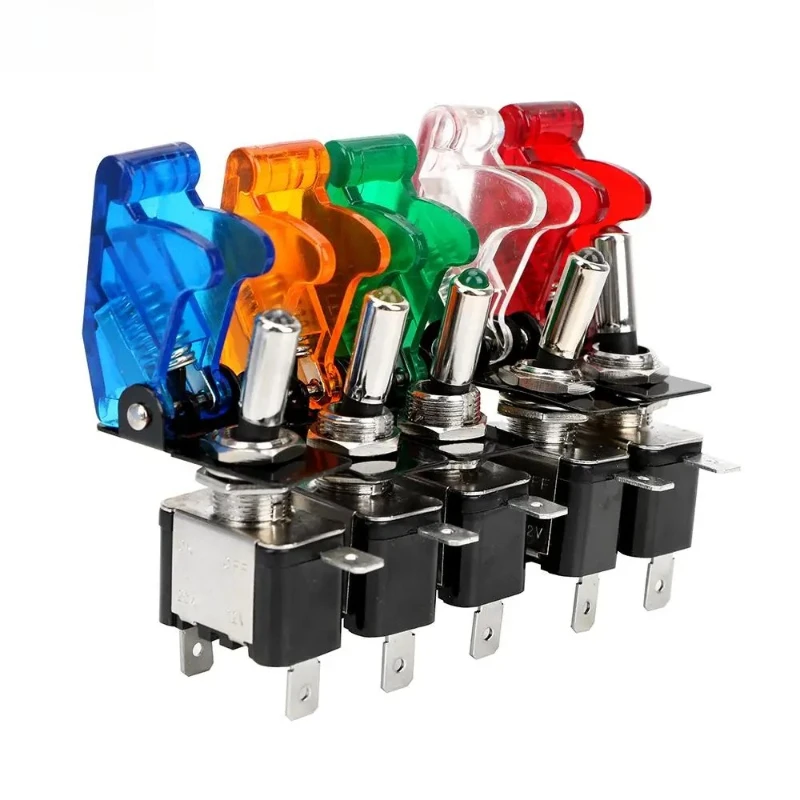 12V Rocker Switch Panel SPST Toggle Light Buttons Ignitions Boost Racing Car Marine Boat Off Road 4x4 Truck Trailer Accessories
