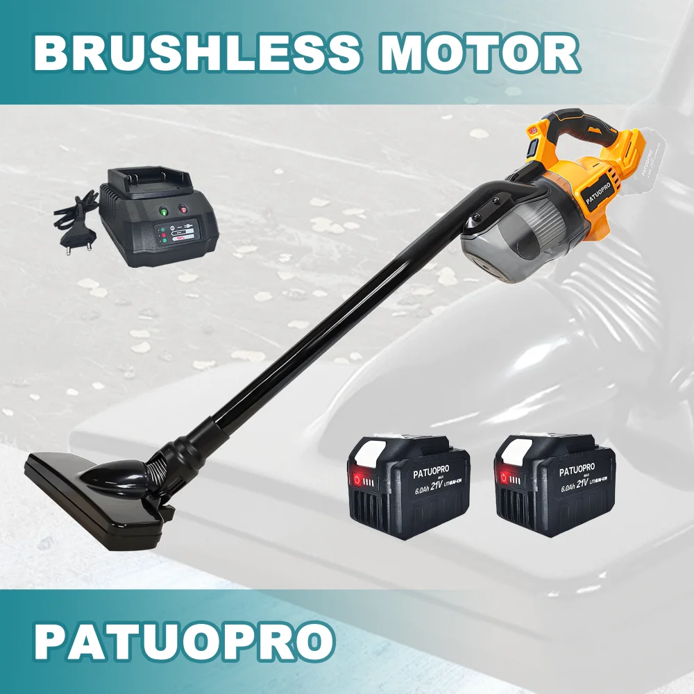 PATUOPRO 300W Brushless Electric Vacuum Cleaner Cordless Dust Collector Rechargeable Cleaning Power Tool For Makita 18V Battery