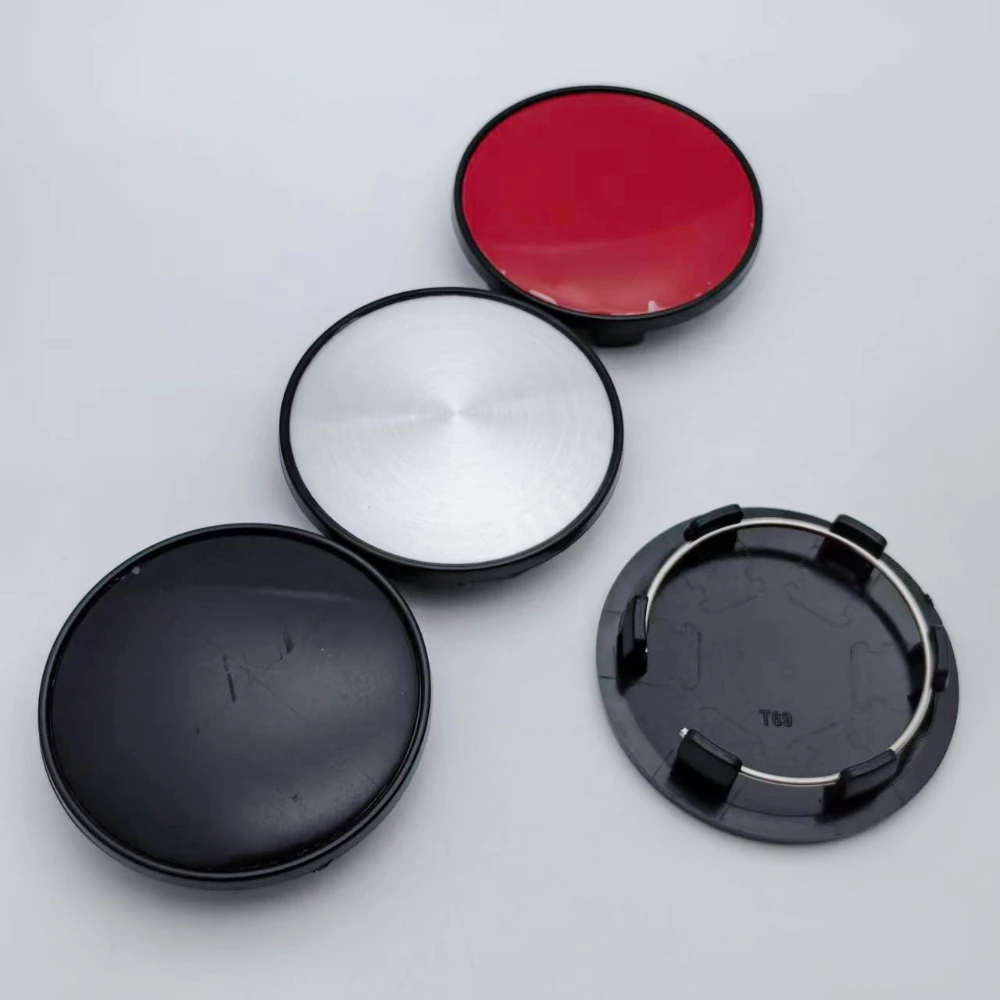 

Комплект из 4 колпачков для центра диска колеса (69 мм/56 мм), черные/серебристые/красные, без логотипа, для замены, автомобильные аксессуары