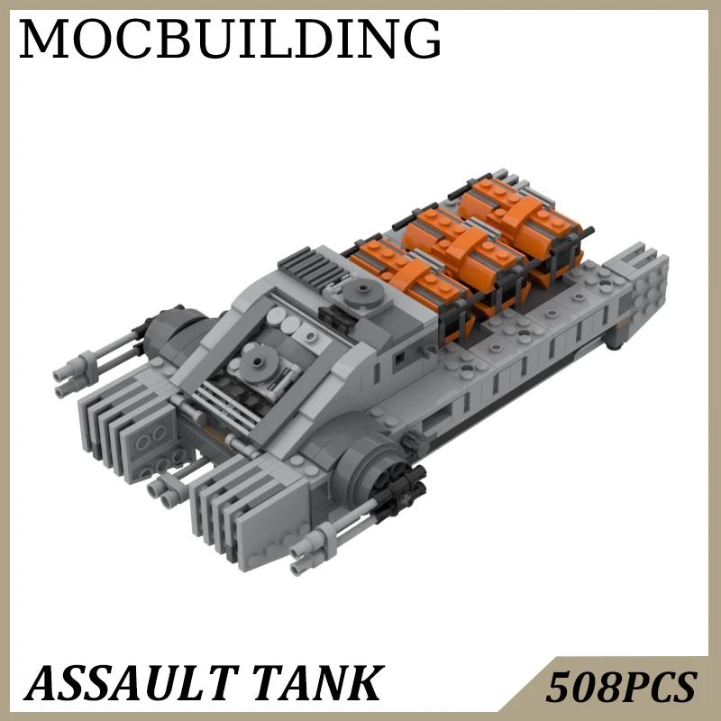 Tank Model Space Fiction Movie Military Vehicle MOC Building Block Bricks DIY Construction Toys Birthday Gift