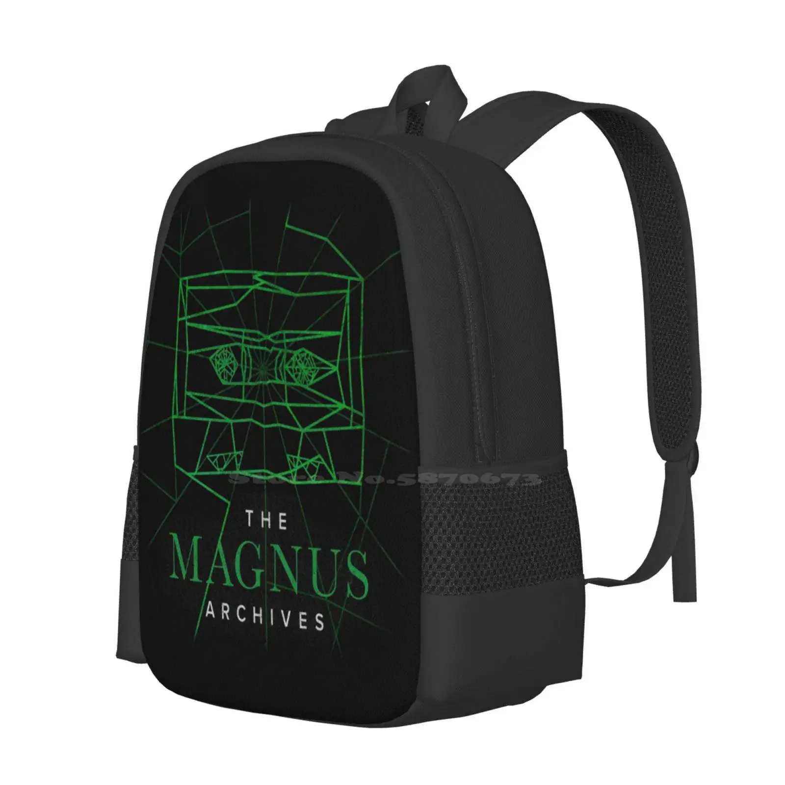 [ Transparent ] The Magnus Archives Logo ( Season 5 ) Hot Sale Backpack Fashion Bags Horror Podcast Horror Fiction Podcast The