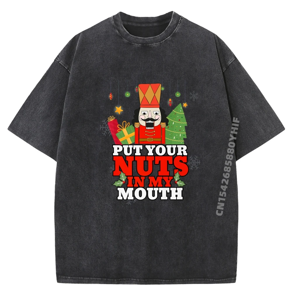 

Футболка Put Your Nuts In My Mouth Мужской дизайн Забавные топы и футболки Винтажная футболка Мужская модная и модная стираная одежда