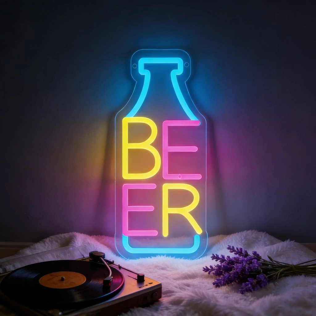 

Неоновая вывеска BEER с USB-подсветкой, регулируемая светодиодная неоновая лампа, настенный декор для игровой комнаты, спальни, гостиной, бара, вечеринки, подарки на день рождения