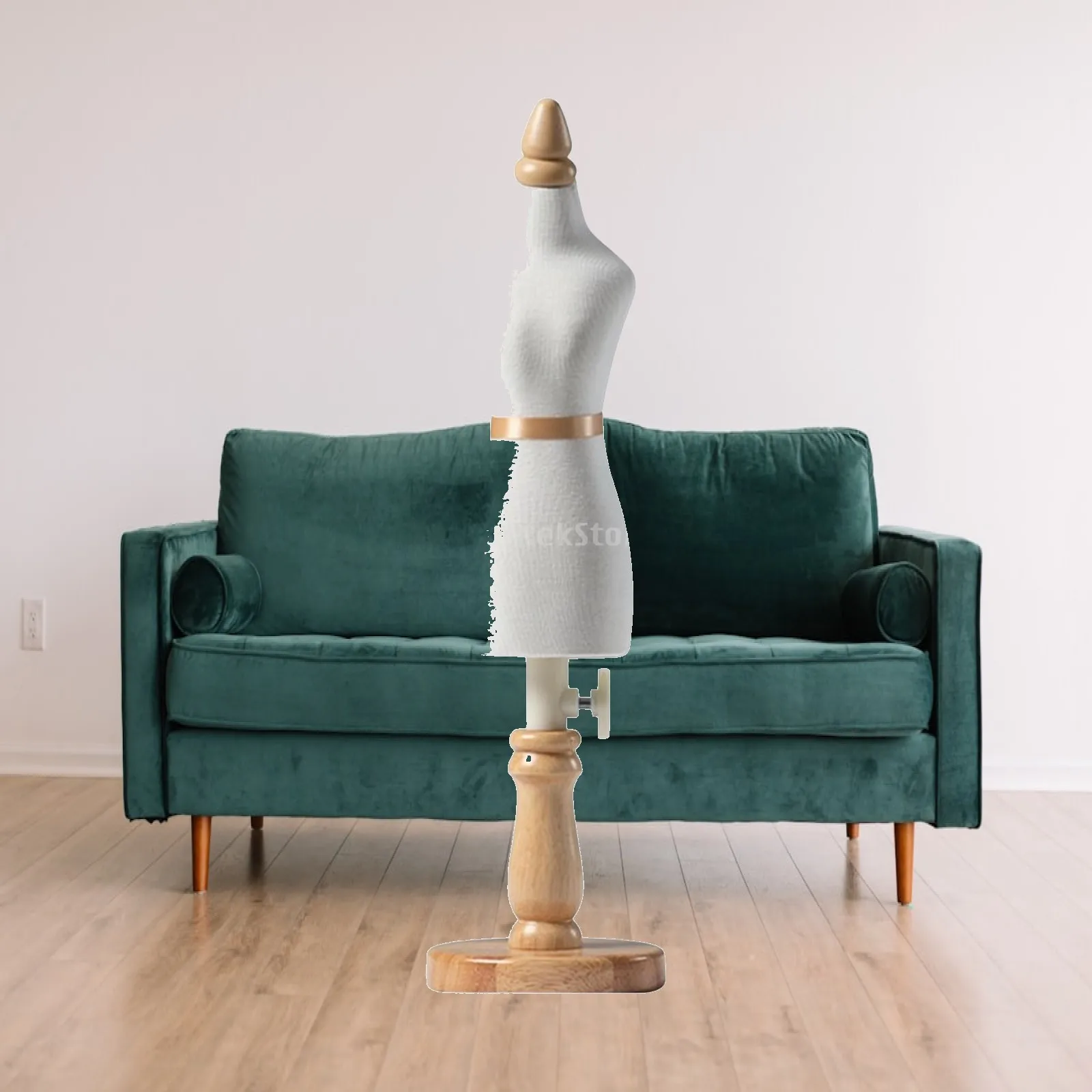 Quarter-Scale Dress Form Adjustable Miniature Dress Form Mini Mannequin with Wooden Supporting Fashion Designers, Design Studios