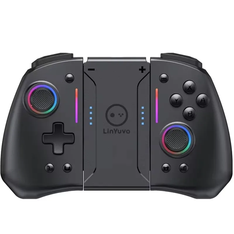 LinYuvo Wireless Controller With Dual Vibration 6axis Wake For NS Switch Joypad Game Handle Grip L/R Joystick Bluetooth Gamepad