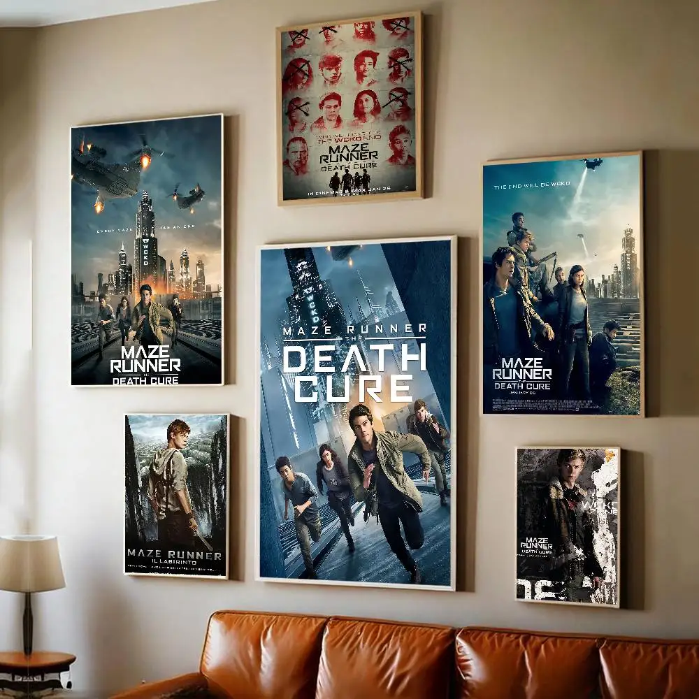 Classic Film M-MazeS R-Runner Retro Simple DIY Sticky Poster Whitepaper Prints Posters Artwork Vintage Decorative Painting