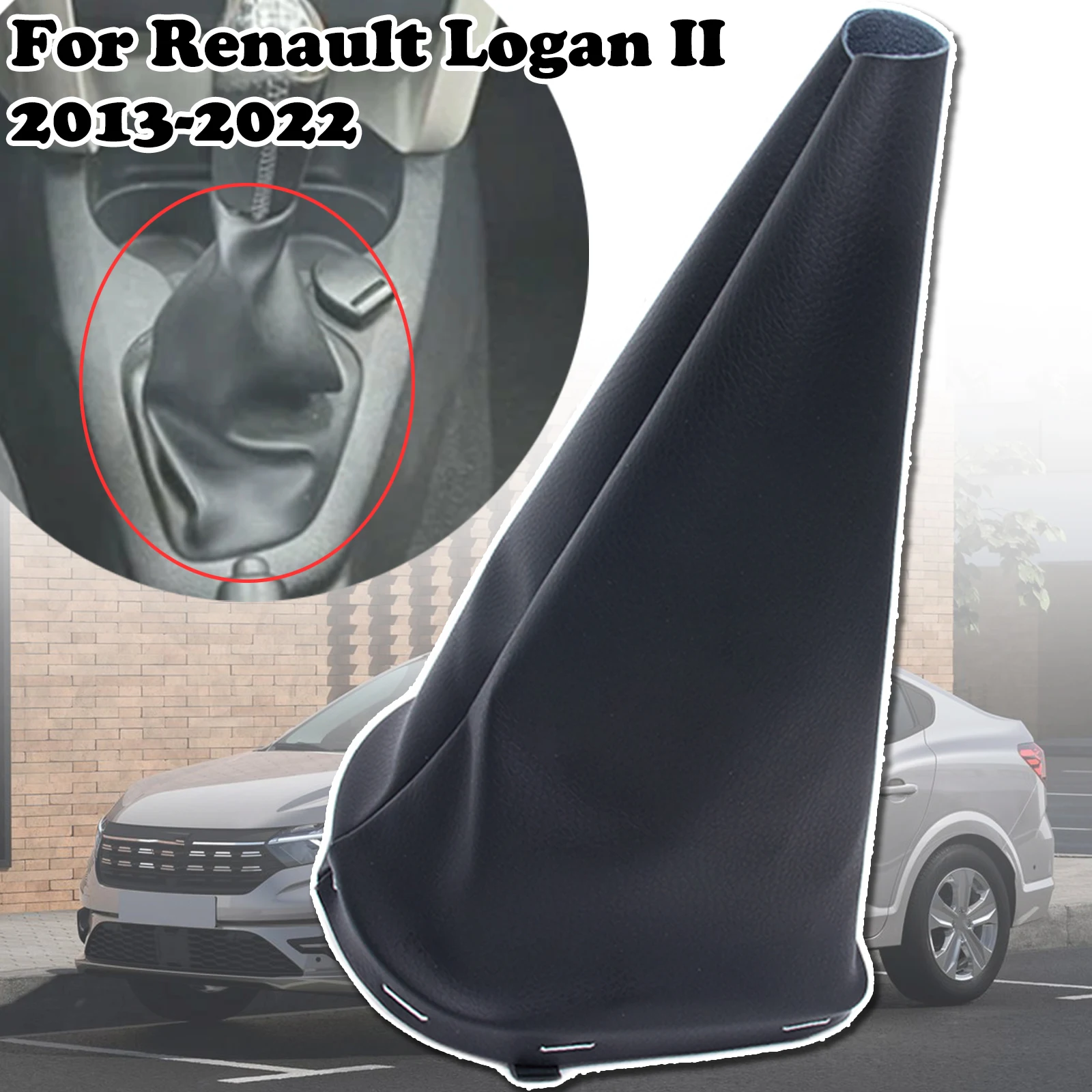 

Manual Frame Gear Gaiter For Renault Logan II Dustproof Boot Stitch Leather Black Gearbox Replacement Spare Interior 2013 - 2022