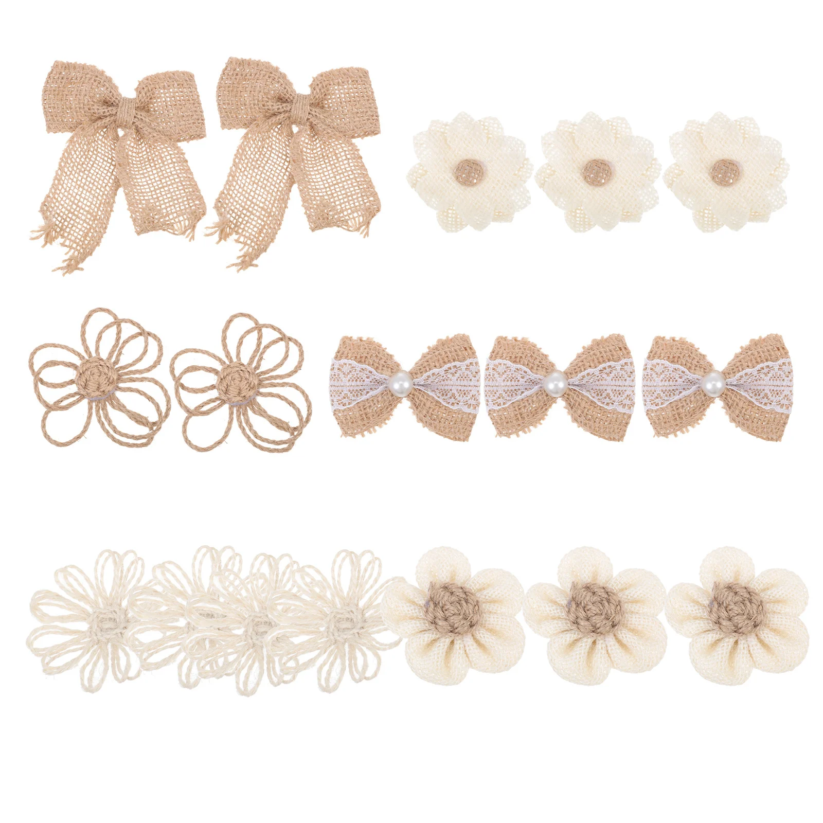 18 Uds. De flores de lino, accesorios artesanales Diy para sombreros, jarrones, Cajas de Regalo, tarros de almacenamiento para decoración navideña para fiesta y hogar