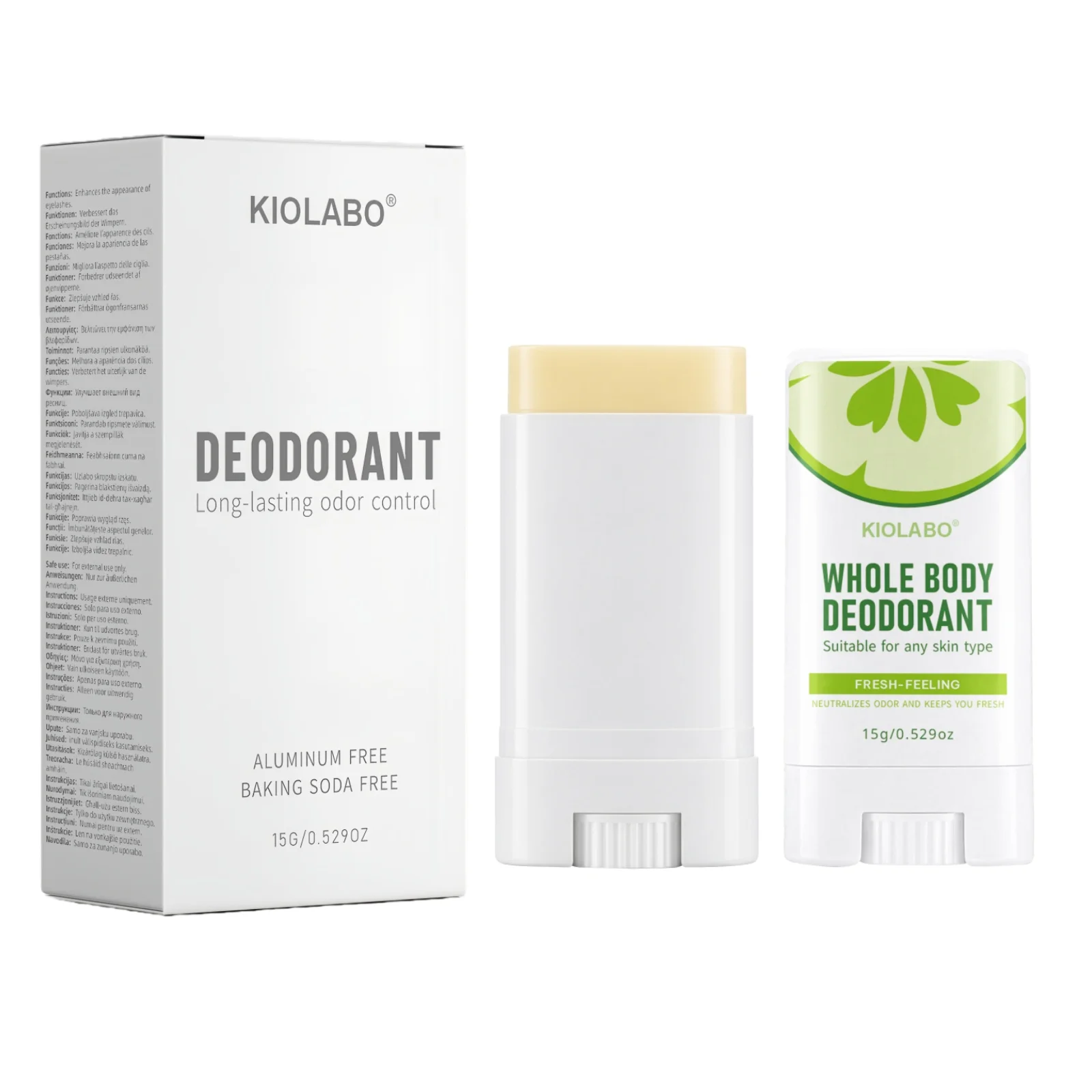 72H Men & Women Whole Body Deodorant, Smooth Solid, Long Lasting Odor Control, Anti-Chafing