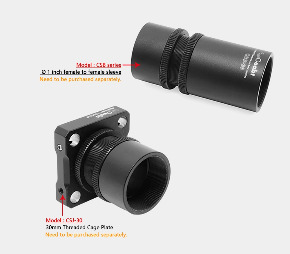 SM1-T Series Ø 1 Inch Lens Sleeve Connector Adapter Laminated SM1 Threaded Optical Experiment Scientific Research Laboratory