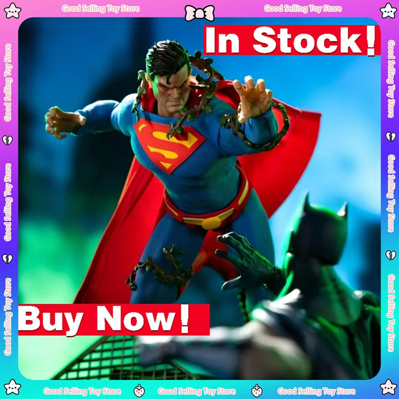 Figuras de Acción Originales GONG Studio Hush Superman y Batman, Figura de Anime en PVC, Modelo Coleccionable DC, Juguete para Niños, Disponible en Stock