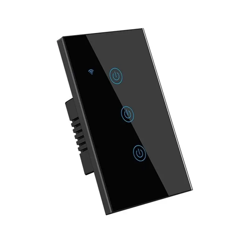 Y51A-Tuya Wifi US Smart Switch Stair Switches Touch Sensor LED Lights 2 Way Control For Google Home Interruptor 3 Gang US Plug
