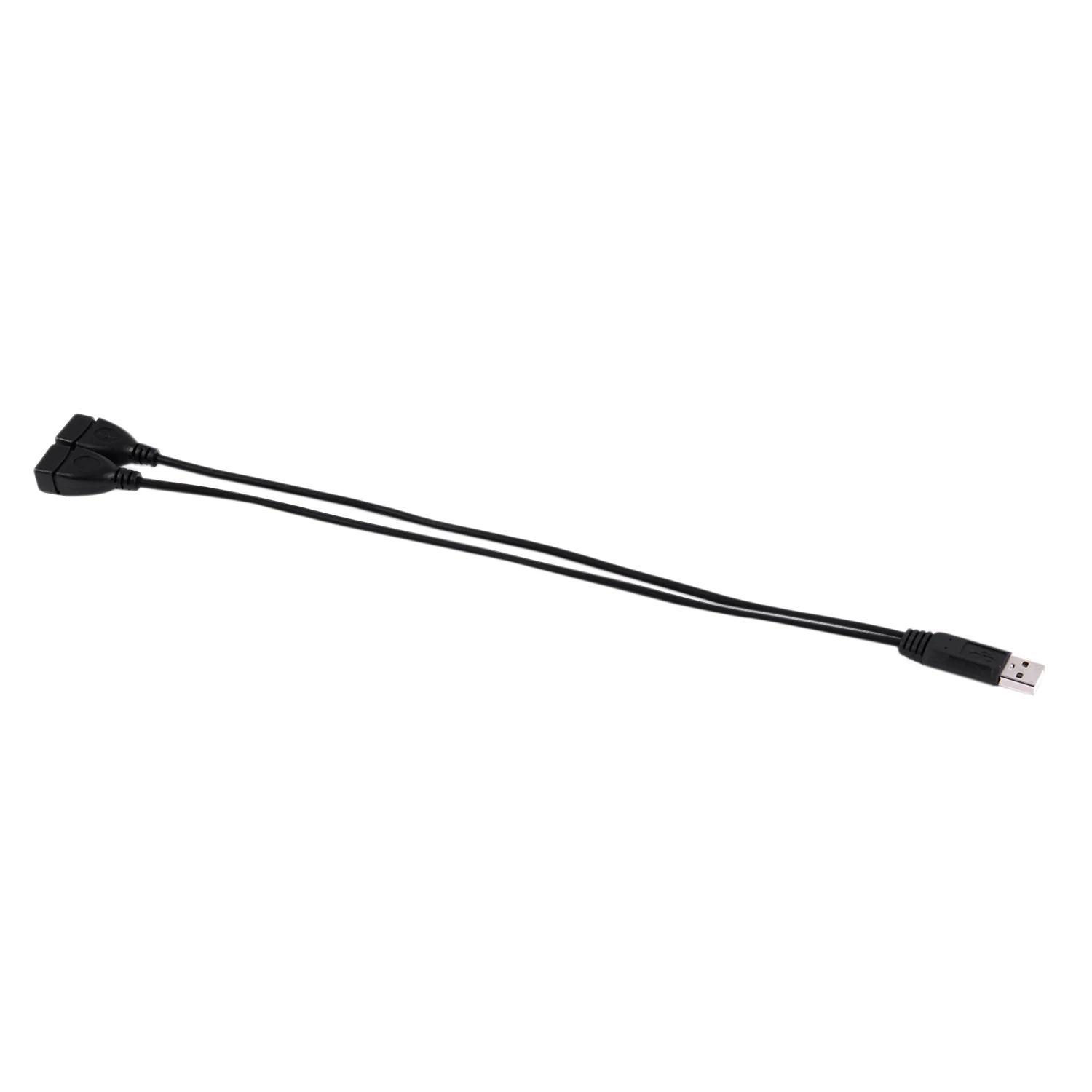 USB 2.0 A Male To 2 Dual USB Female Jack Y Splitter Hub Power Cord Adapter Cable