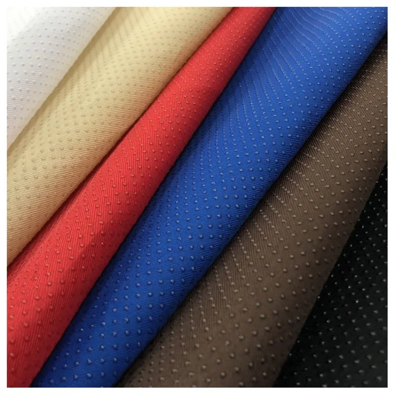 150cm Wide PVC Dot Coated Fabric Dot Dipped Fabric Non-Slip Wear-resistant Material for DIY Sewing Seat Cushion Shoe Sole