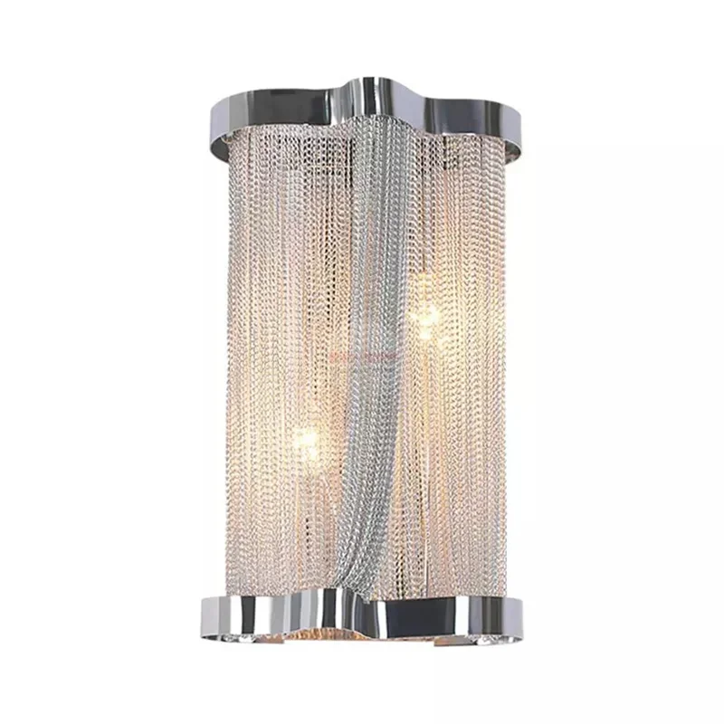 Imagem -03 - Led Chain Wall Lamp For Home Decor Mirror Light Sconce Banheiro Sala de Estar Quarto Iluminação Luxo