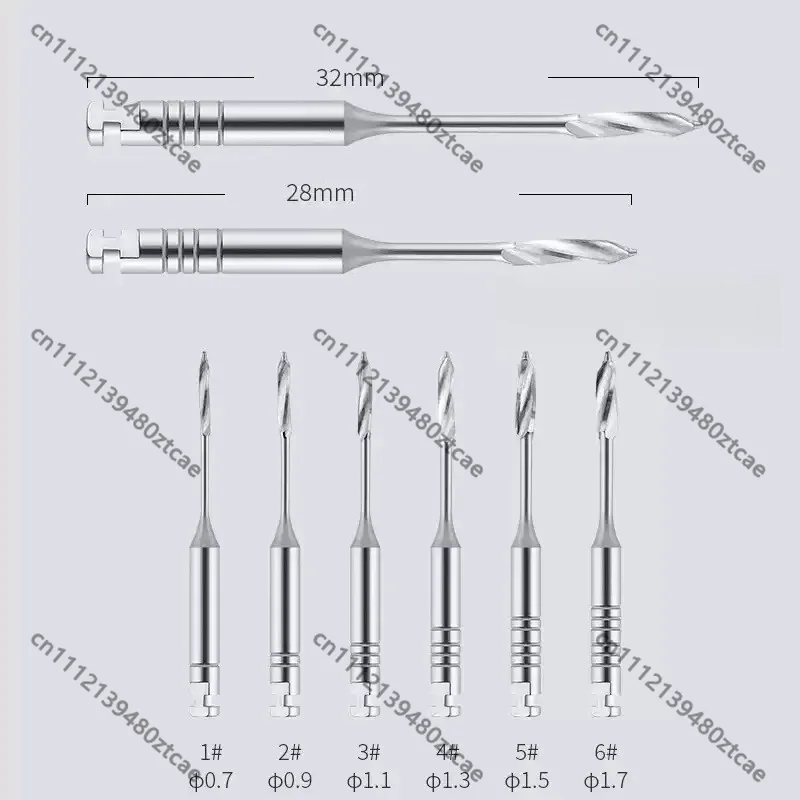 Dental Engine‑Use P‑Drill Root Canal Reamer File, Root Canal Enlargement Repair Instrument Endodontic Accessory