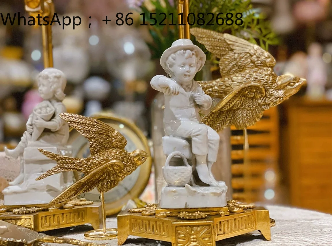 SCY medieval bird wall hanging ornaments living room bedroom retro homestay desktop props